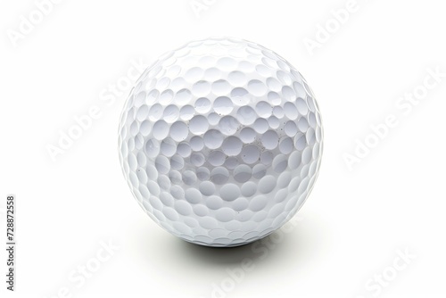 White isolated golf ball