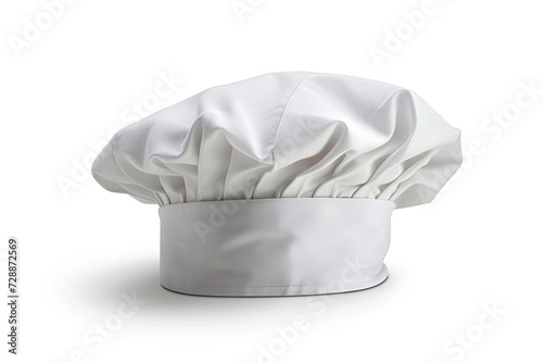 White Chef Hat on white background