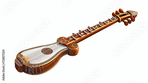 Beautiful Sitar Classical Music Instrument - Cartoon