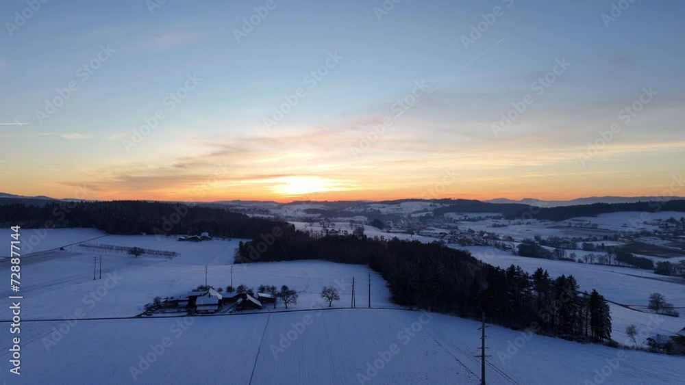 Sunset in Fribourg recorded using DJI Mini 4 Pro Drone at Grand Torry. Sunset in Fribourg recorded using DJI Mini 4 Pro Drone at Grand Torry.