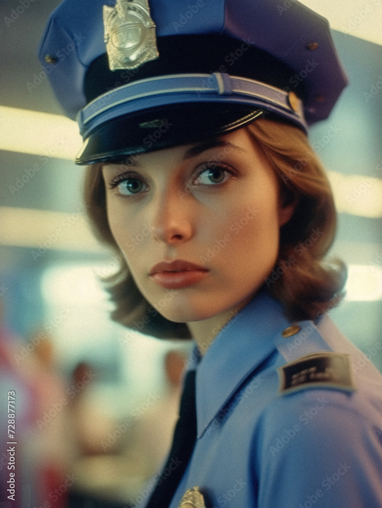 AI-Generated Image of a Determined Female Officer AI-Generated Image of a Determined Female Officer