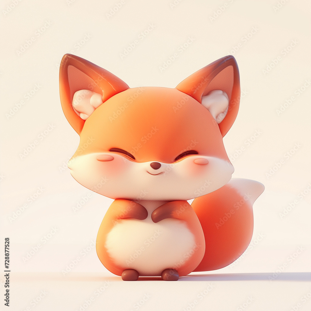 Three-dimensional fox cartoon design
Three-dimensional fox cartoon design