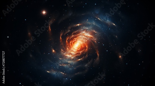Spiral Galaxy. Neural network AI generated art