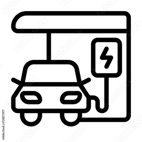 Electric car charging station