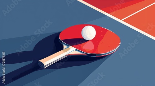 A vector template depicting table tennis sport, suitable for use in ping pong ball clubs or other related graphics