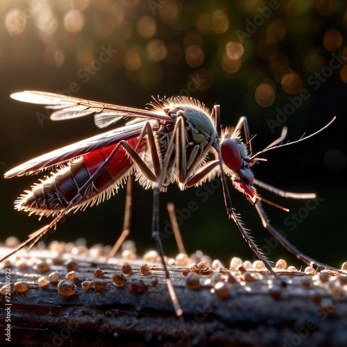 Mosquito wild animal living in nature, part of ecosystem