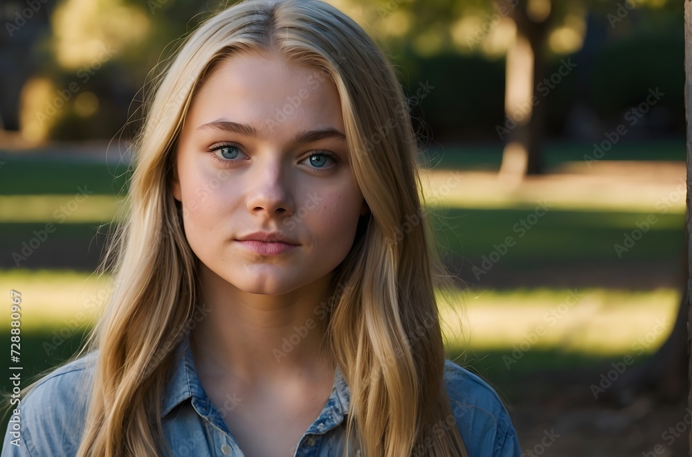 Obraz premium portrait of a girl outside