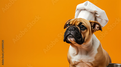 french bulldog dressed as a chef © Alexis