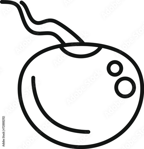 Grow lentil seed icon outline vector. Eco farming plant. Dry pulse meal