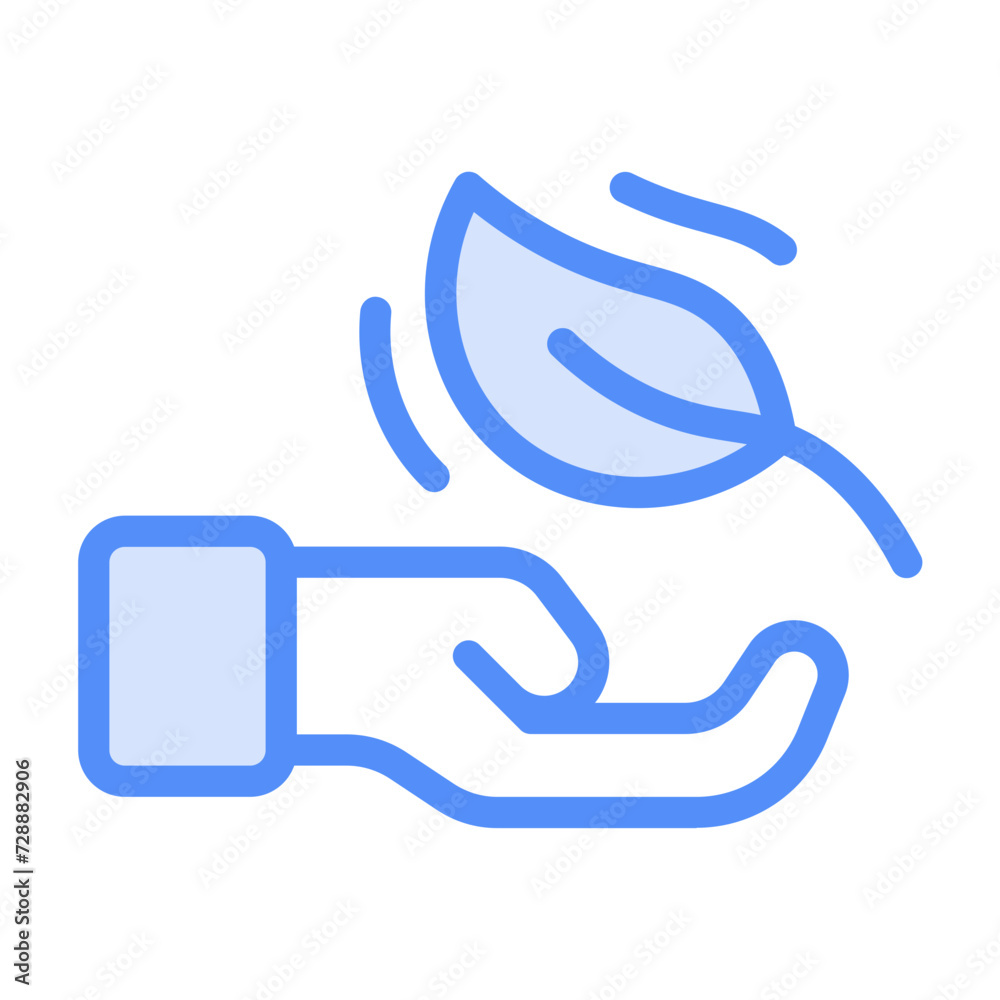 Sustainability icon with lineal color style Sustainability icon with lineal color style