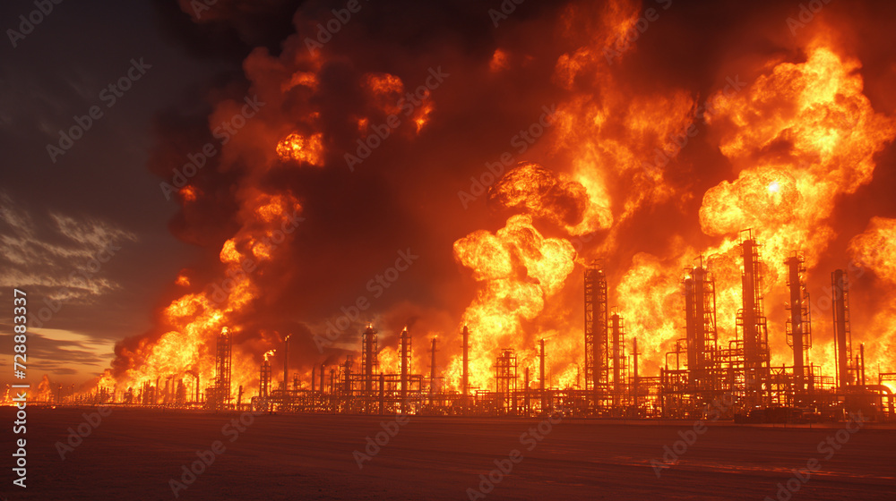 refinery fire