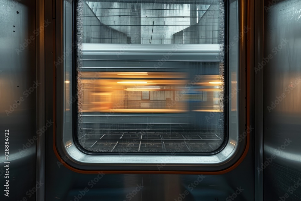 Obraz premium The concept of railroad travel and transportation. The idyll of traveling, the atmosphere of railway stations, the passion of trains, the amazing view and scenery from the train windows.