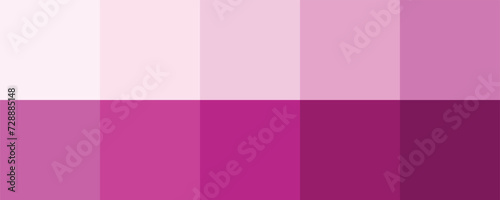 Pink color palette vector illustration