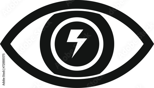 Eye sigh view icon simple vector. Insight data curiosity. Result project