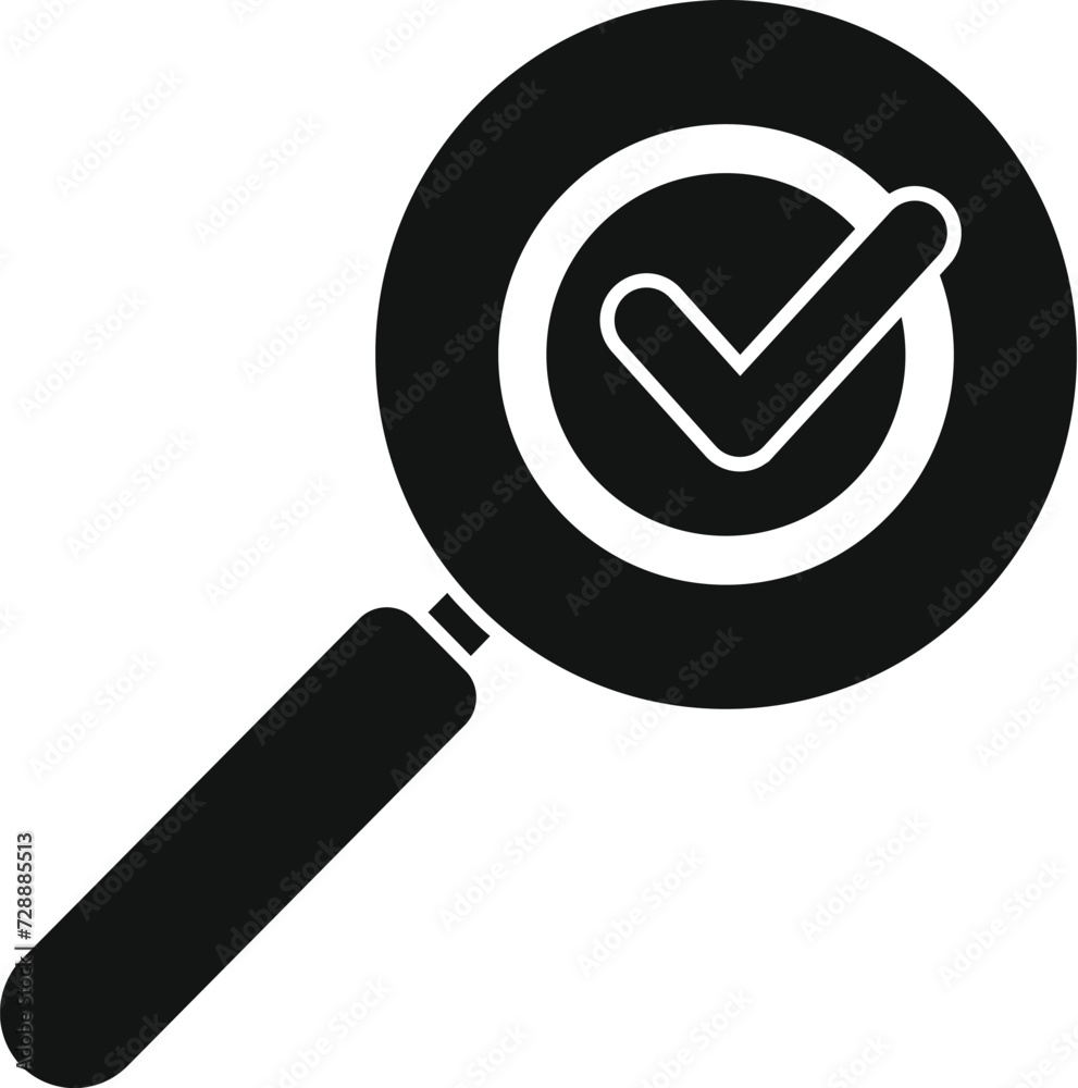 Result project vision icon simple vector. Customer research. Study case