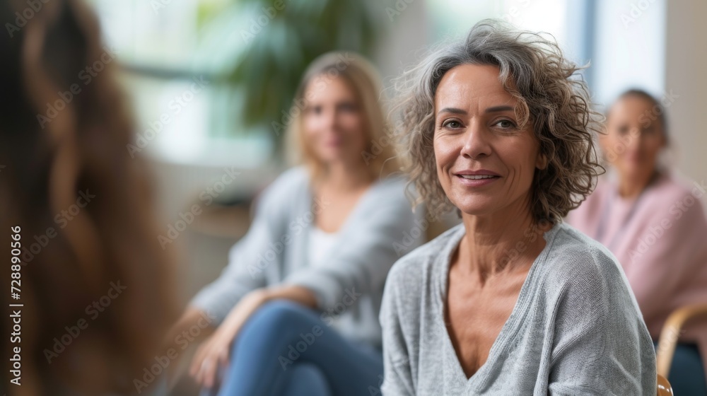 cancer patient attending support group, reflecting resilience generative ai cancer patient attending support group, reflecting resilience generative ai