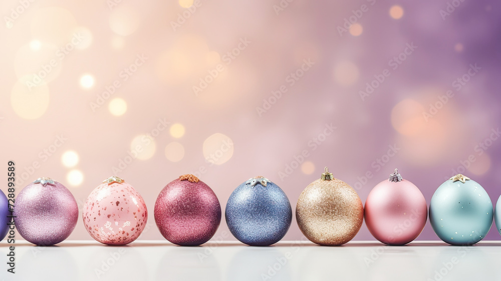 Glittered egg decor, pastels, pink glow, festive luminous arrangement.