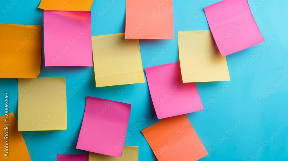sticky note on a plain background generative ai