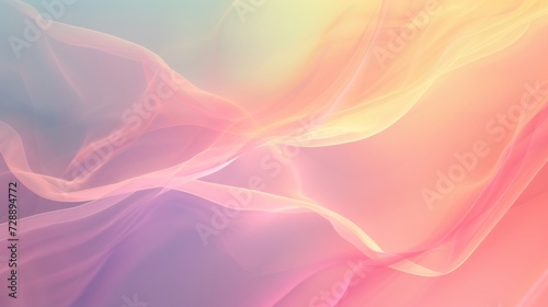Abstract Gradient Flow Background: Vibrant Pastel Waves Merging in a Seamless Artistic Wallpaper Design