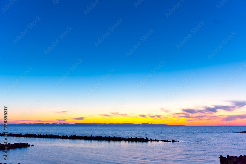 Obraz premium サンセット 日本海 