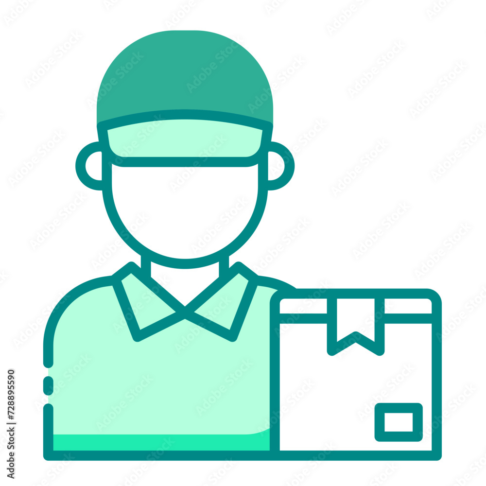 Deliveryman Courier icon Deliveryman Courier icon