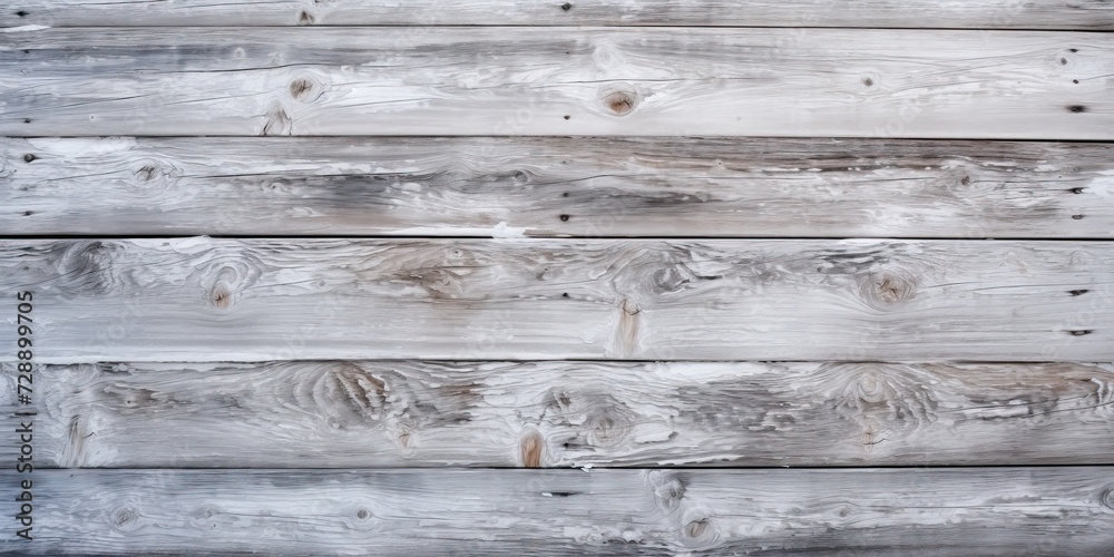 Obraz premium Weathered wood with snowy patterns