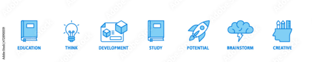 Knowledge transfer banner web icon illustration concept with icon of ...