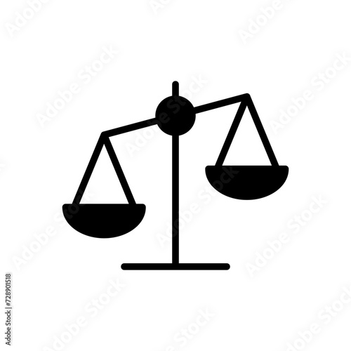 Scales icon vector. Law scale icon. Scales vector icon. Justice