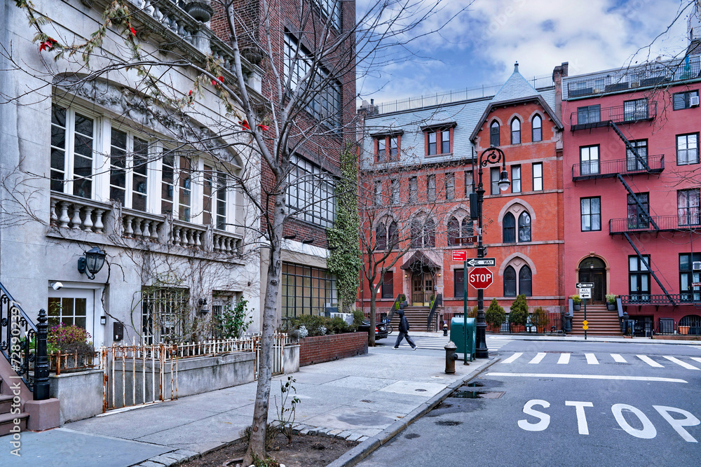 Stuyvesant Square Historic District in Manhattan, with buildings from the 1850s