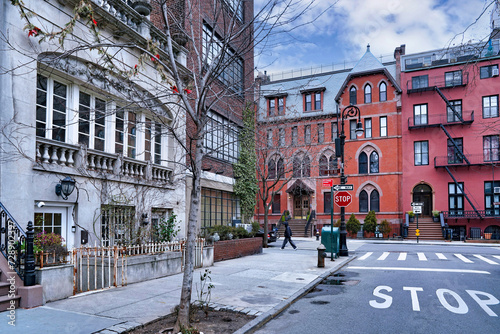 Stuyvesant Square Historic District in Manhattan, with buildings from the 1850s photo
