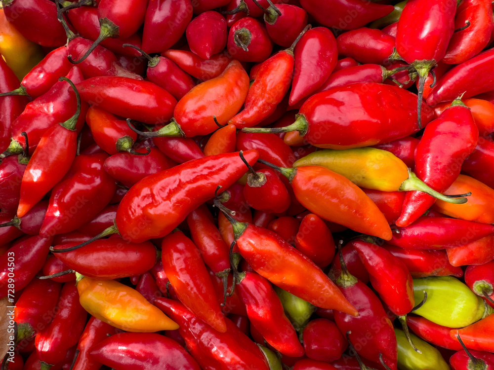 Background with red chili peppers Background with red chili peppers