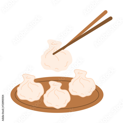 Chinese food xiao long bao steamed soup dumpling bun