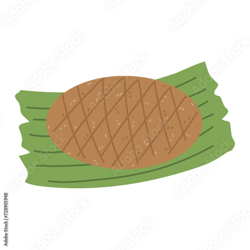 Filipino snack food called Bibingka Malagkit