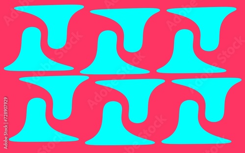Pattern of iconic designs with a red background. Focused on abstract art and developed at different points of creation. It can be used for various options such as posters, banners, notebooks.