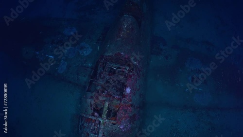Wreck of the Hellcat on the Mediterranean Coast of France - Airplane