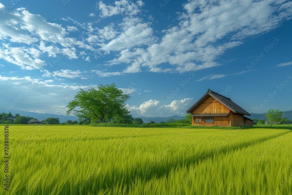 Farm barn. Backdrop with selective focus and copy space Farm barn. Backdrop with selective focus and copy space