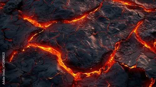 Lava texture fire background rock volcano magma molten hell hot flow flame pattern seamless. Earth lava crack volcanic texture ground fire burn explosion stone liquid black red inferno planet relief