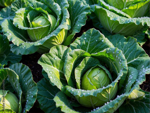 repolho, horta, cultivo orgânico