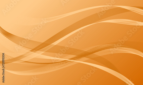 orange smooth business lines wave curves on soft gradient abstract background