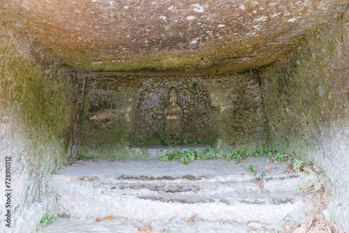 Kannon Statue at Nagaoka Hyakuana Burial Mound, Nagaoka, Utsunomiya, Tochigi, Japan
