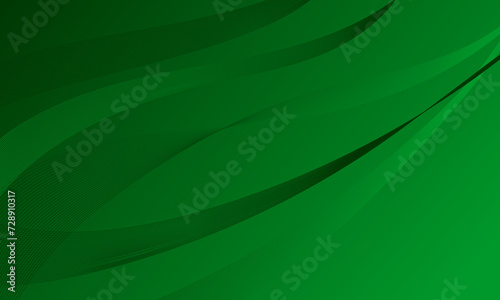 abstract green business lines wave curves on gradient background