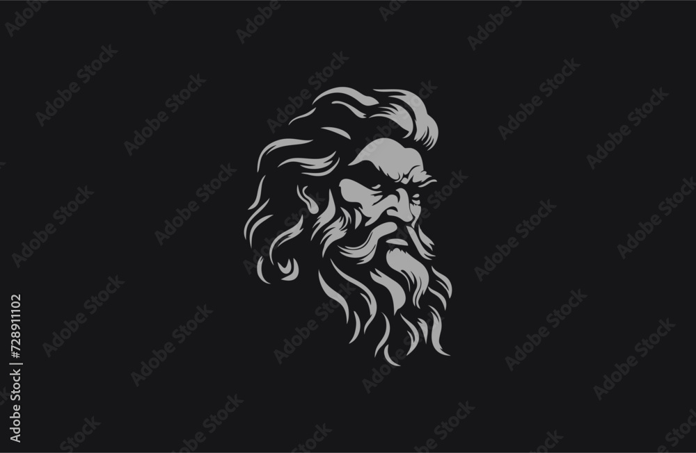 Zeus logo style icon design template flat vector