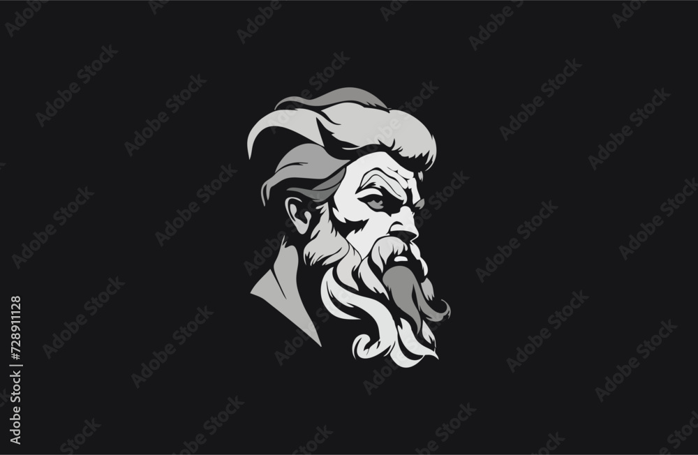 Zeus logo style icon design template flat vector Zeus logo style icon design template flat vector