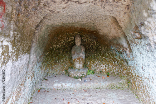 Kannon Statue at Nagaoka Hyakuana Burial Mound, Nagaoka, Utsunomiya, Tochigi, Japan