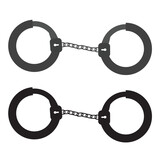 illustration of handcuffs complete with silhouette