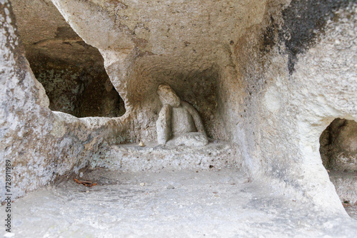 Kannon Statue at Nagaoka Hyakuana Burial Mound, Nagaoka, Utsunomiya, Tochigi, Japan