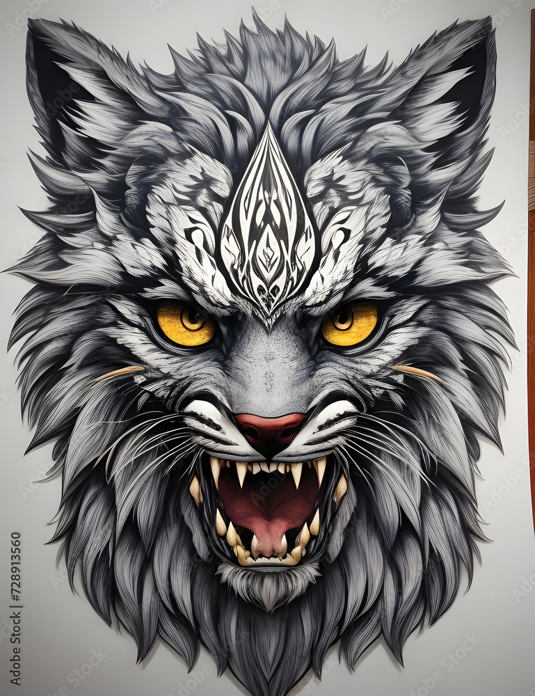 Obraz premium head of a lion