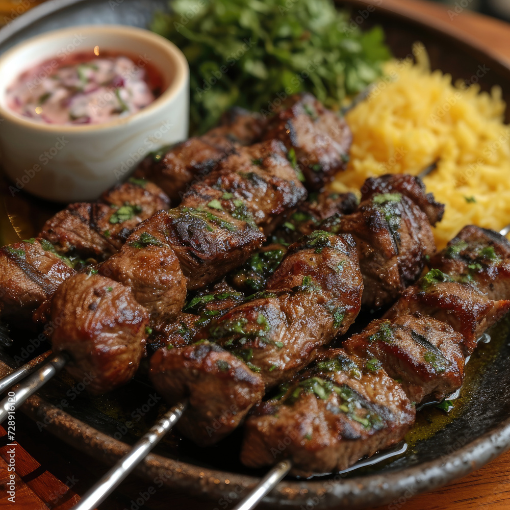 Tender Lamb Kebabs with Mint Yogurt Sauce: A Middle Eastern Delicacy
