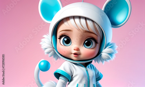 Cartoon 3d character, wallpaper for kids , cute cartoon character background