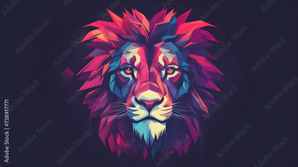 Lion illustration vector for mascot